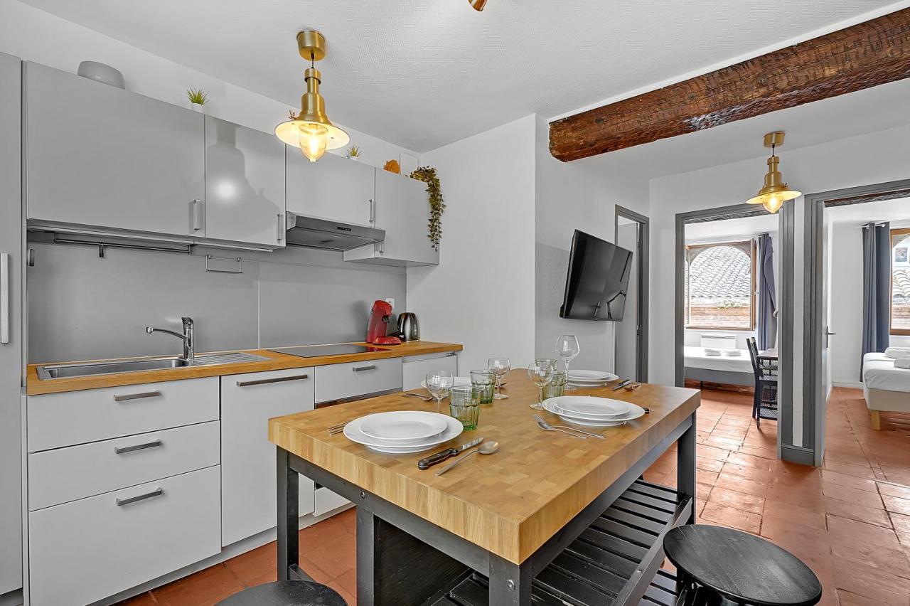 Le Regans - Charmant Appartement En Tomette Тулуза Екстериор снимка